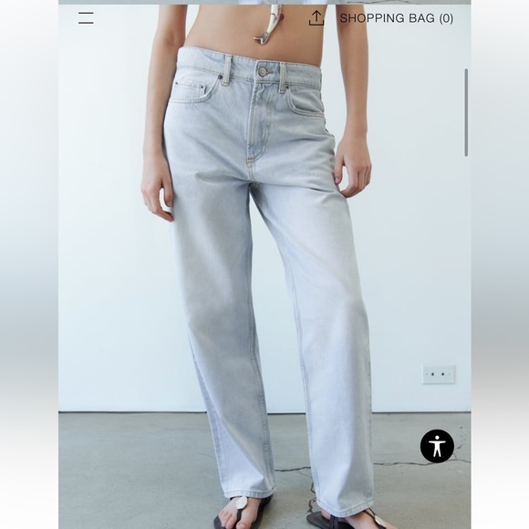 Zara Denim - Blue loose fit Zara denim jeans